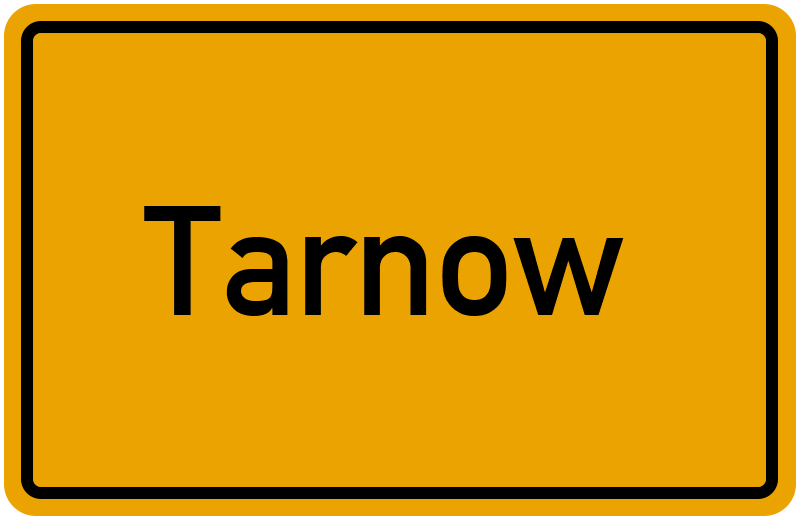 Ortsschild Tarnow