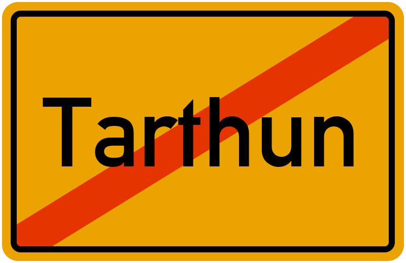 Ortsschild Tarthun