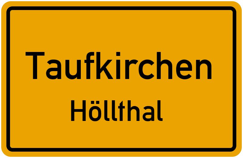 Ortsschild Taufkirchen