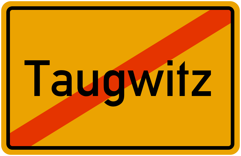 Ortsschild Taugwitz