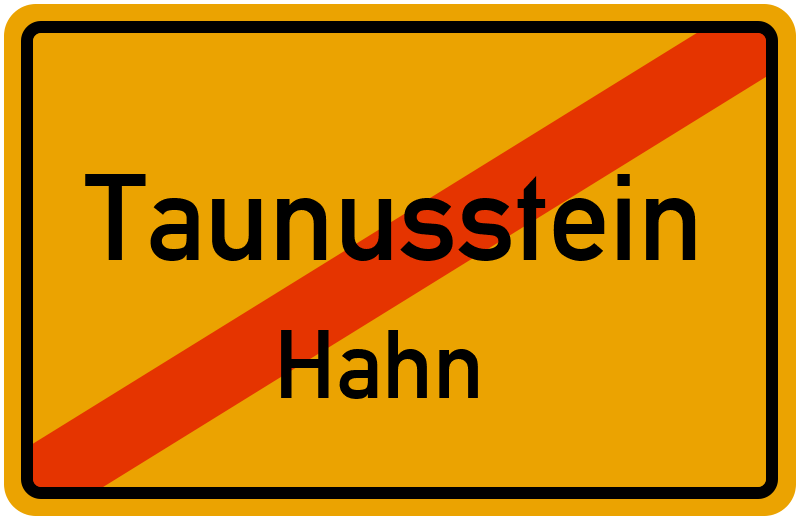 Ortsschild Taunusstein