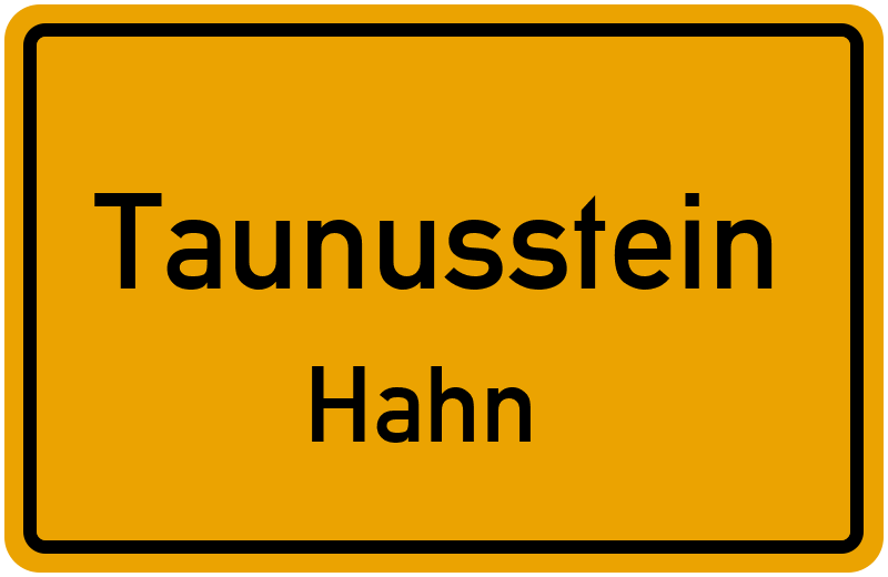 Ortsschild Taunusstein