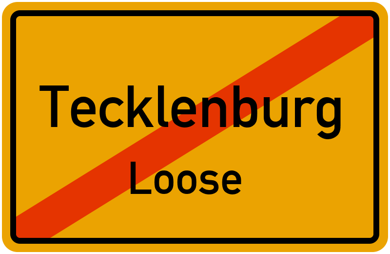 Ortsschild Tecklenburg