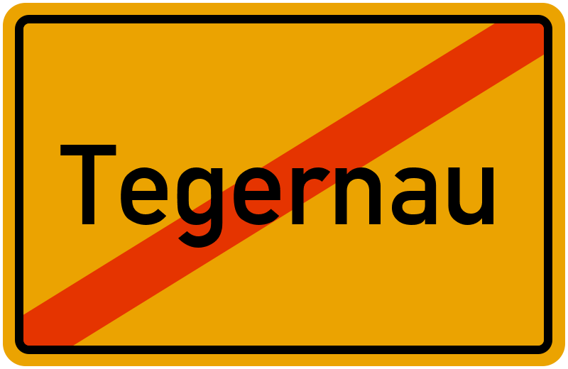 Ortsschild Tegernau