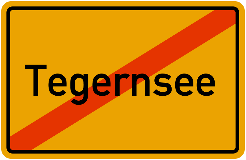 Ortsschild Tegernsee