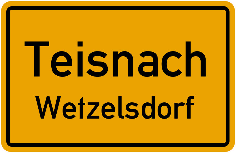 Ortsschild Teisnach