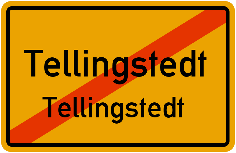Ortsschild Tellingstedt