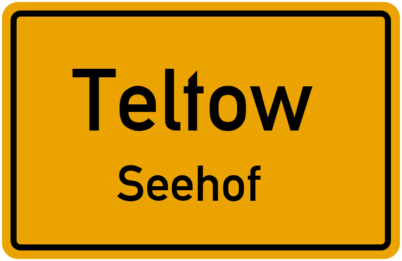 Ortsschild Teltow