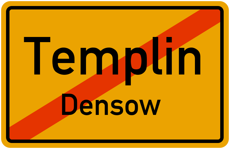 Ortsschild Templin