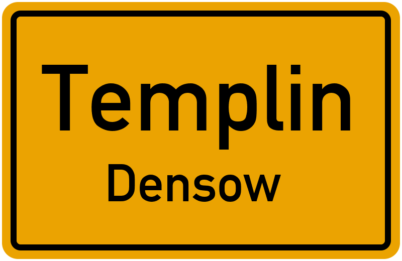 Ortsschild Templin