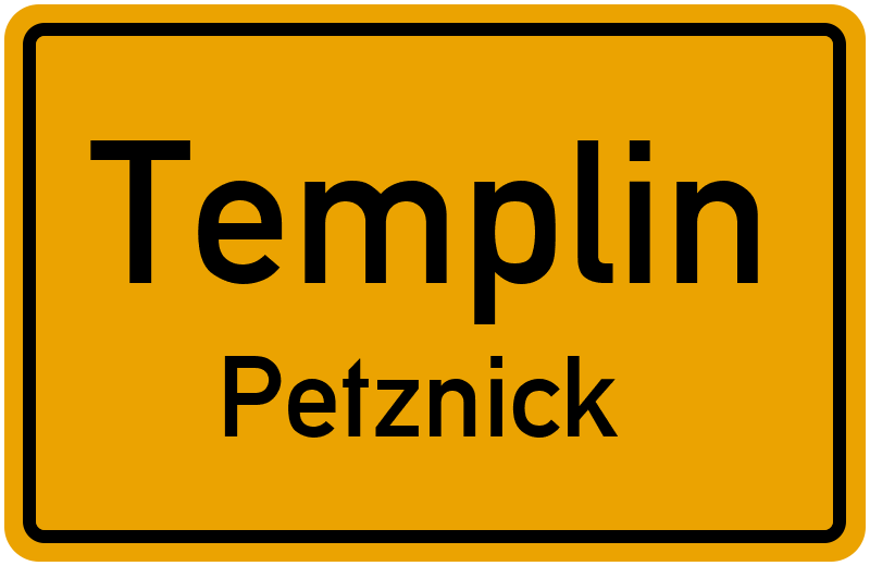 Ortsschild Templin