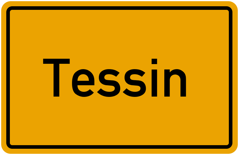 Ortsschild Tessin