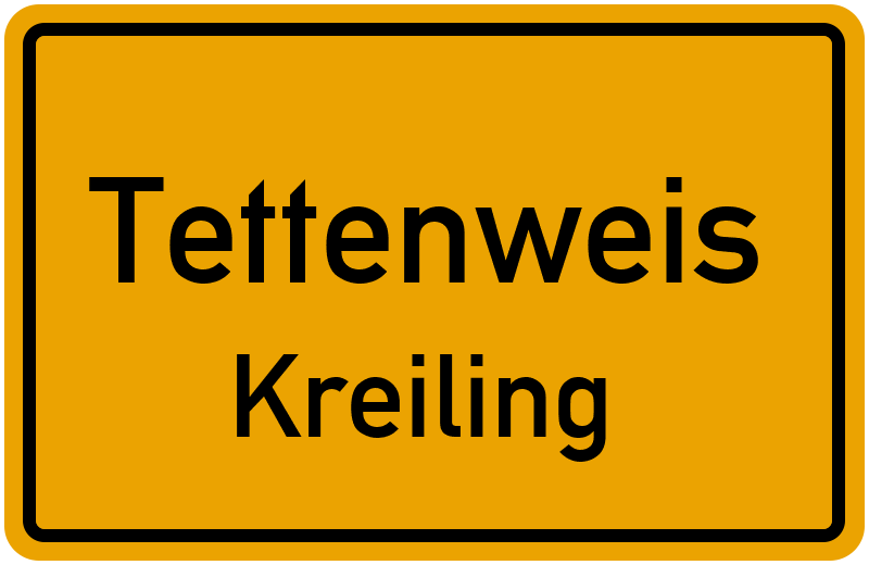 Ortsschild Tettenweis