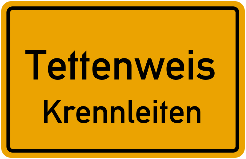 Ortsschild Tettenweis