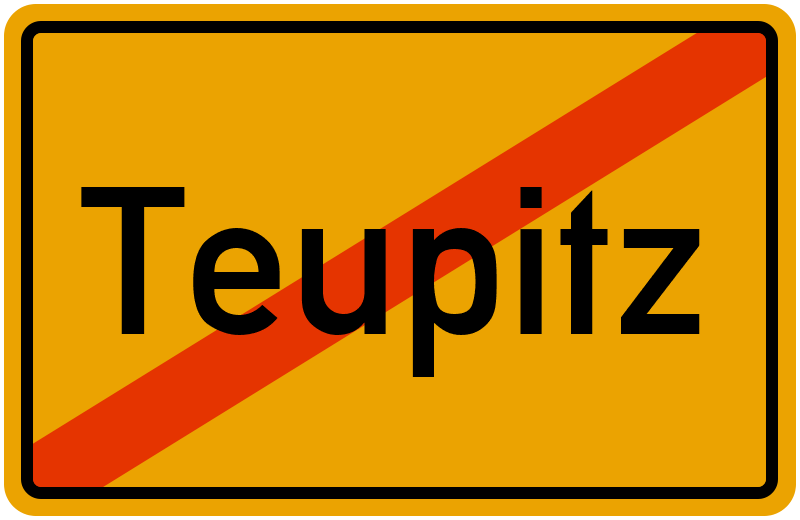 Ortsschild Teupitz