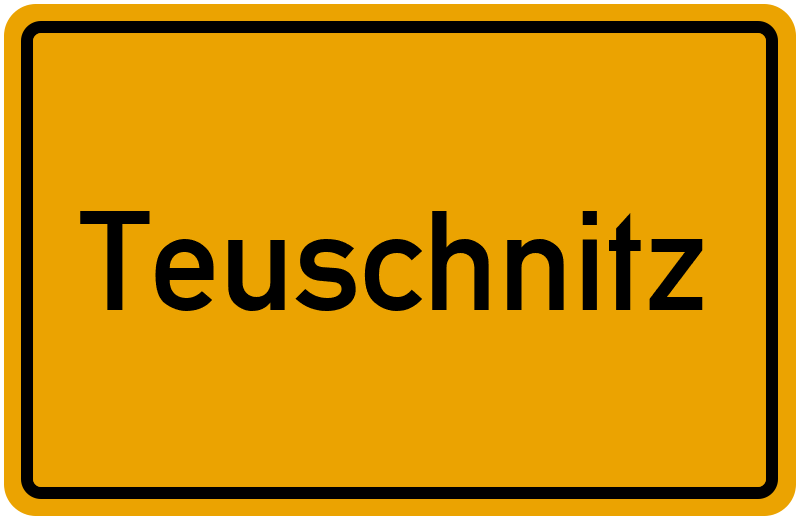 Ortsschild Teuschnitz
