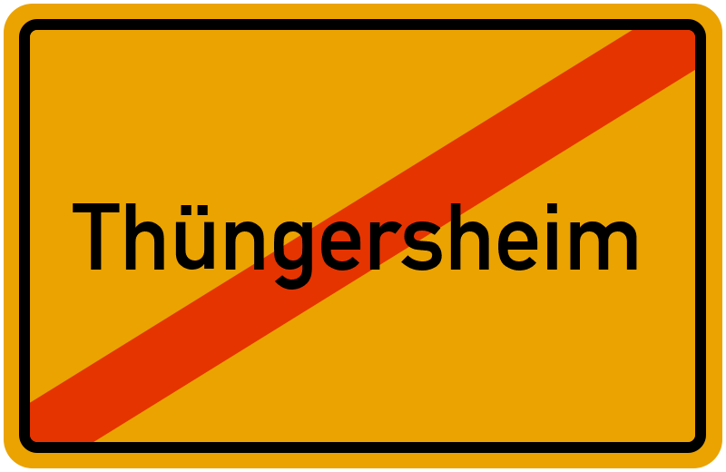 Ortsschild Thüngersheim