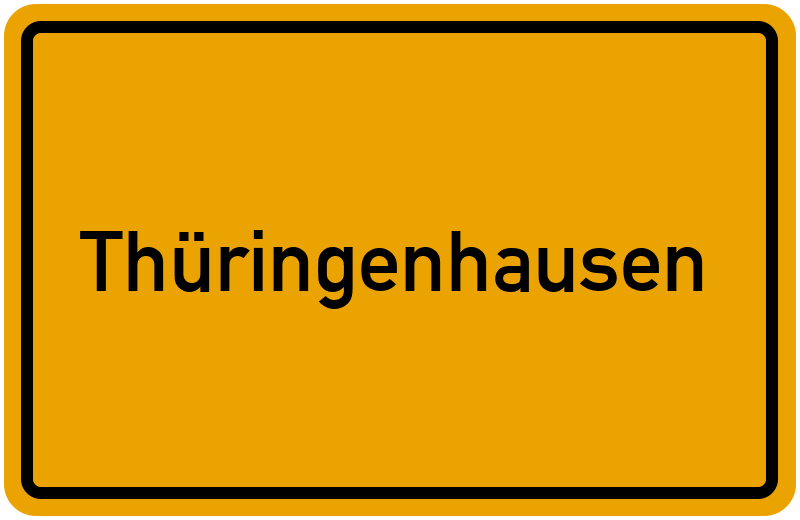 Ortsschild Thüringenhausen