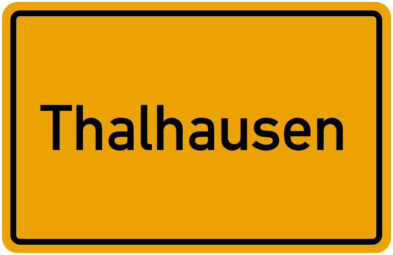 Ortsschild Thalhausen