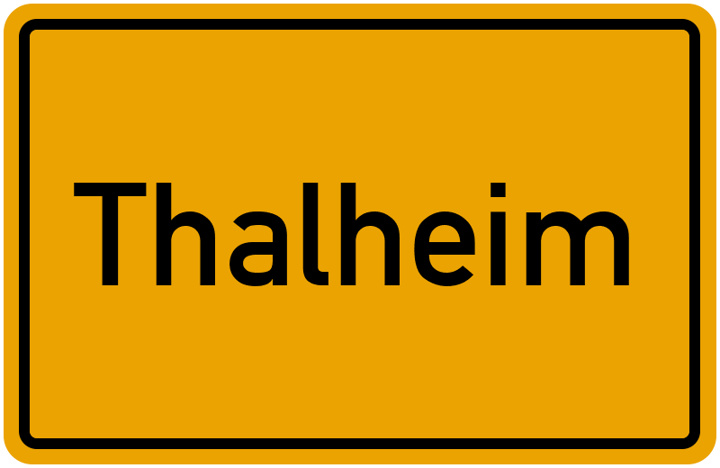 Ortsschild Thalheim