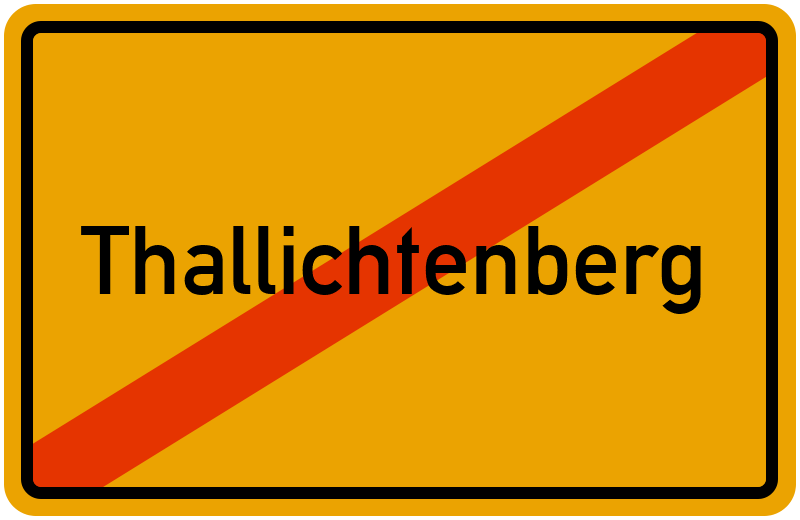 Ortsschild Thallichtenberg