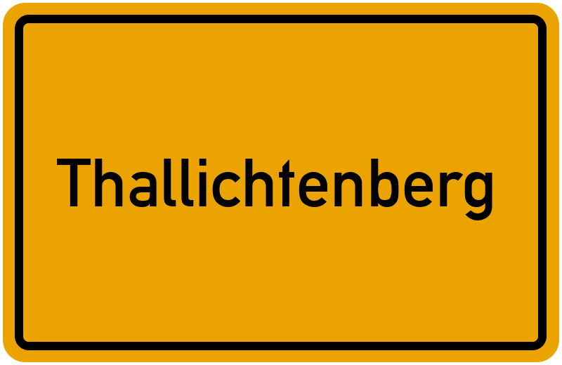 Ortsschild Thallichtenberg