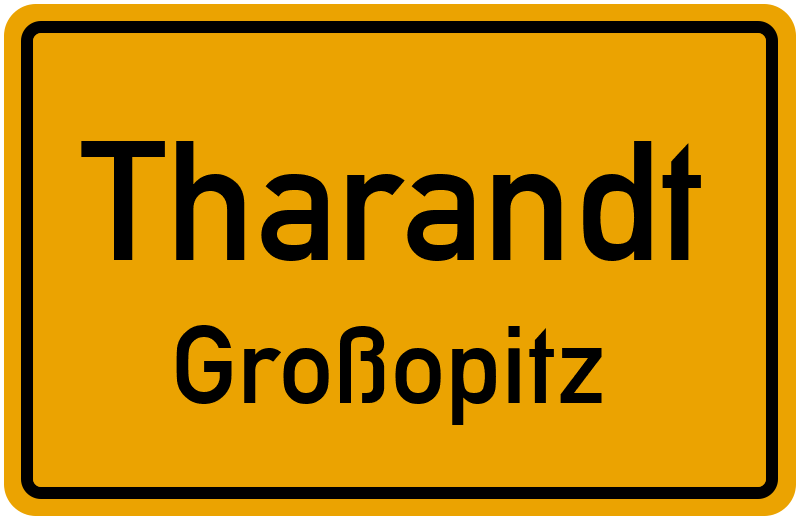 Ortsschild Tharandt