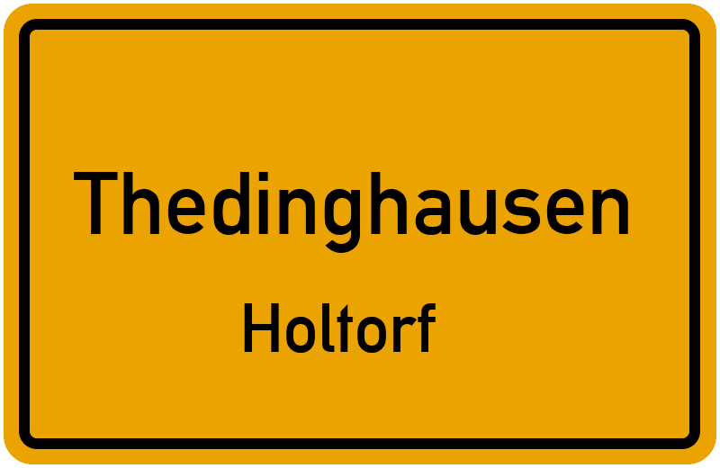 Ortsschild Thedinghausen