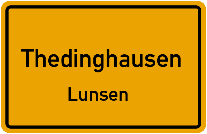 Ortsschild Thedinghausen