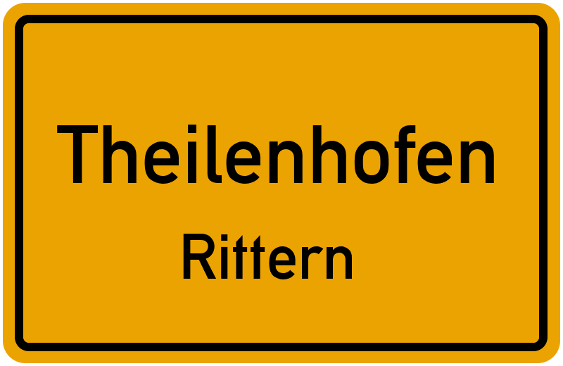 Ortsschild Theilenhofen