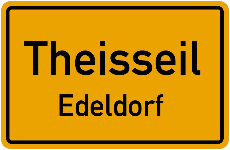 Ortsschild Theisseil