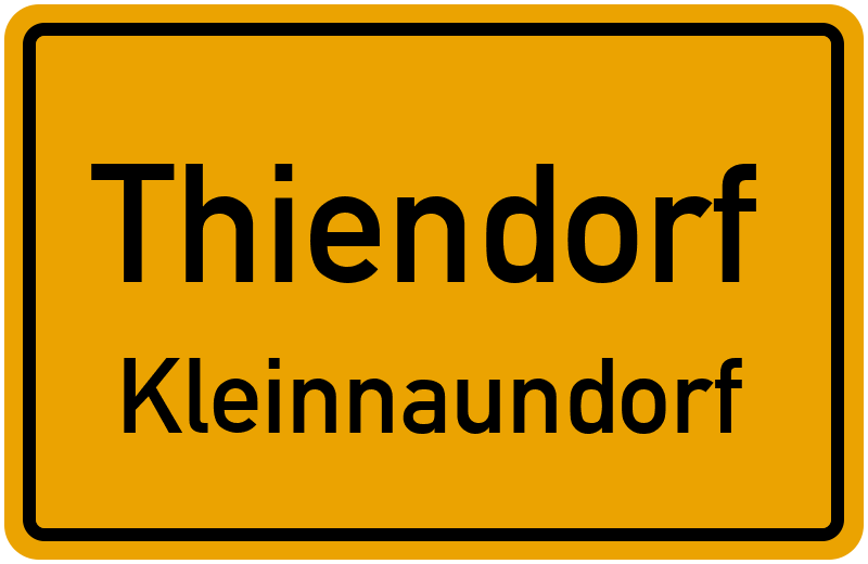 Ortsschild Thiendorf
