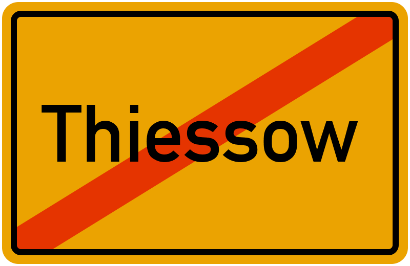 Ortsschild Thiessow