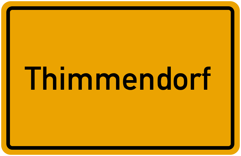 Ortsschild Thimmendorf