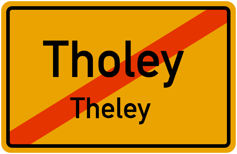 Ortsschild Tholey