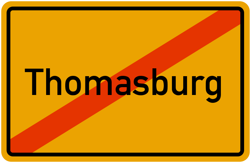 Ortsschild Thomasburg