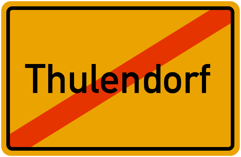 Ortsschild Thulendorf