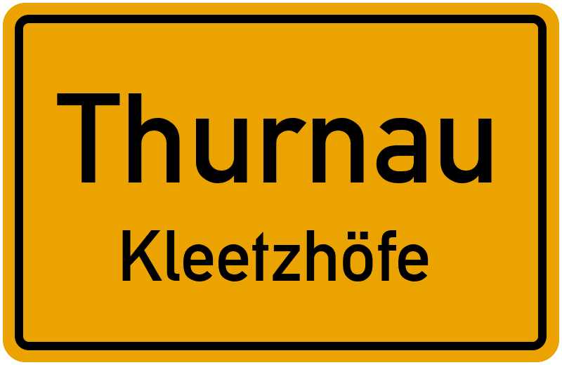 Ortsschild Thurnau