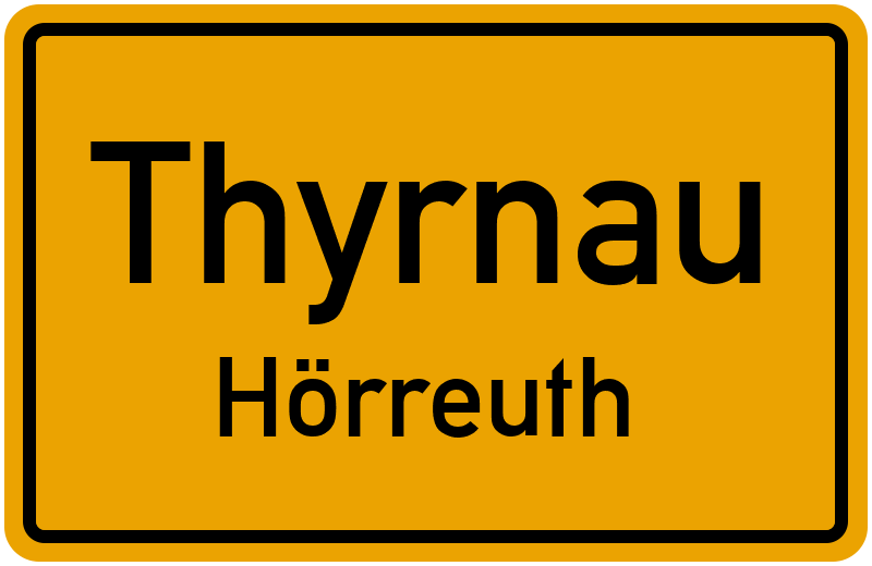 Ortsschild Thyrnau