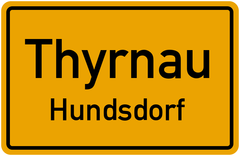 Ortsschild Thyrnau