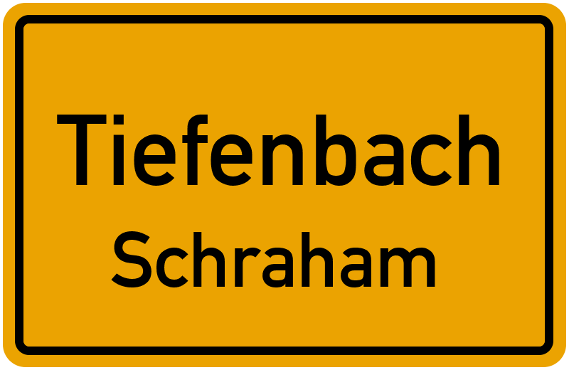 Ortsschild Tiefenbach