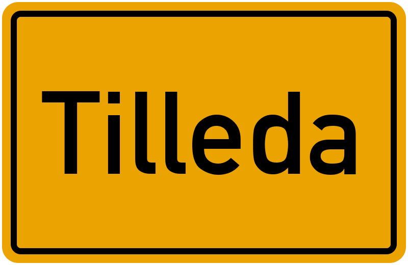 Ortsschild Tilleda