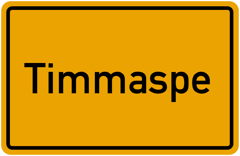 Ortsschild Timmaspe