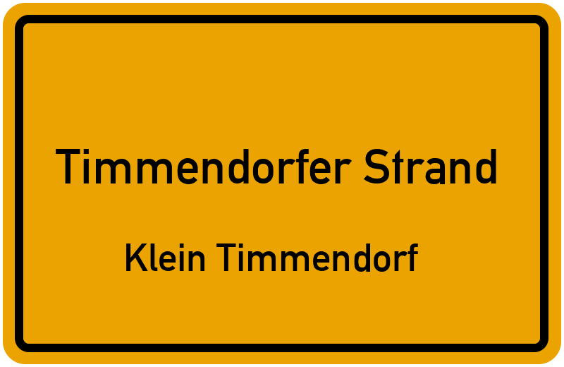 Ortsschild Timmendorfer Strand