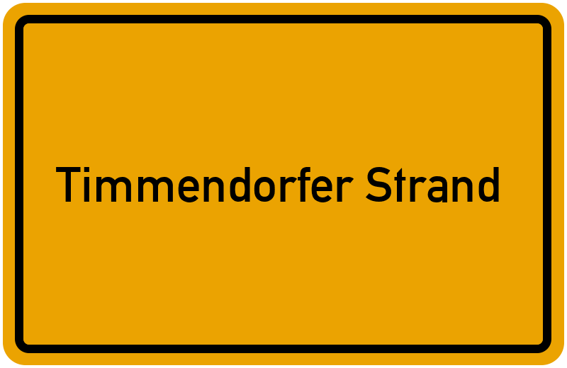 Ortsschild Timmendorfer Strand