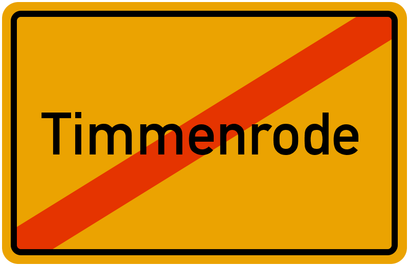 Ortsschild Timmenrode