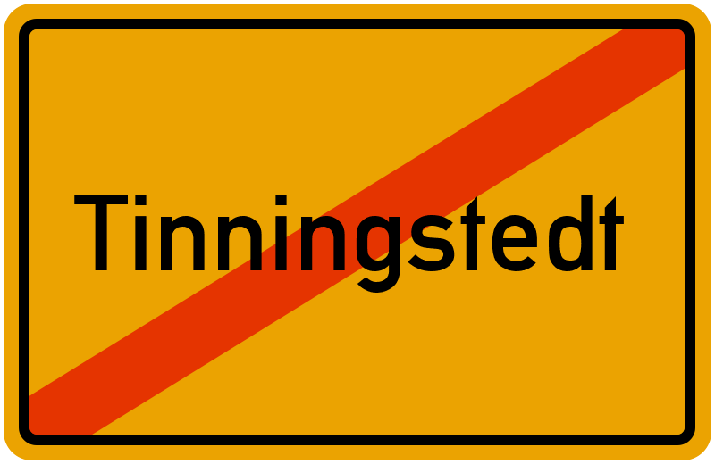 Ortsschild Tinningstedt