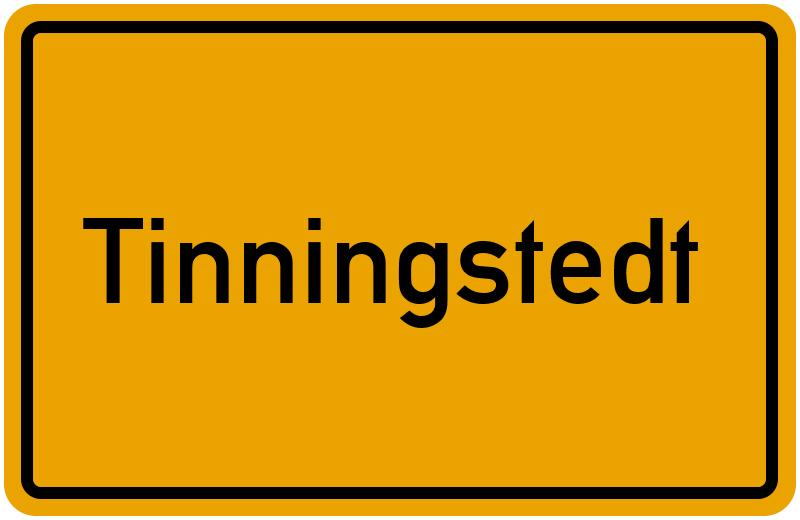 Ortsschild Tinningstedt