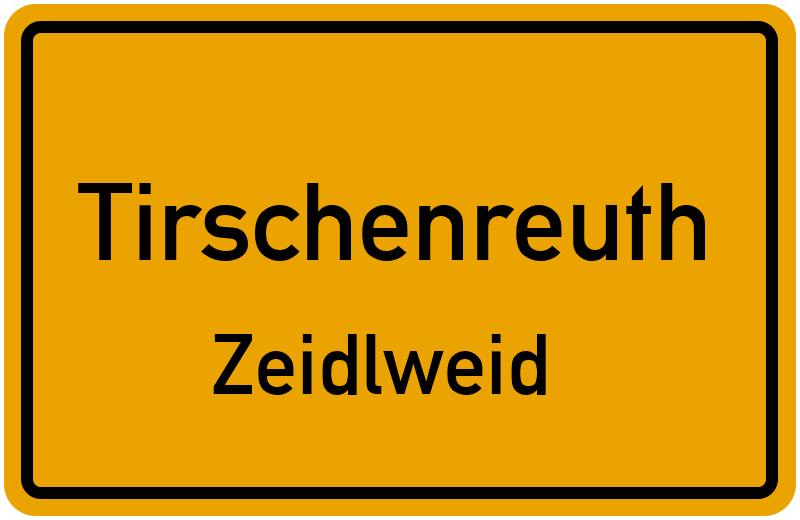 Ortsschild Tirschenreuth