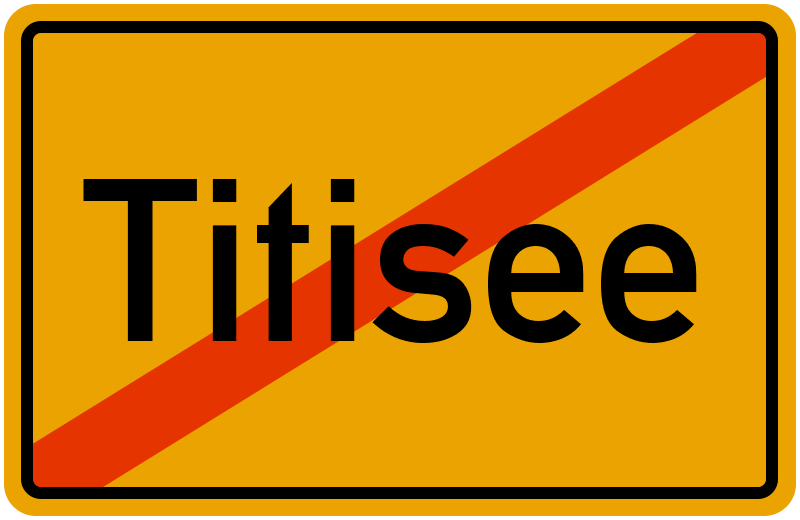 Ortsschild Titisee